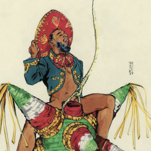 Charro Navideño, Original Art.